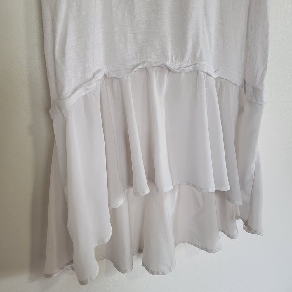 Anthropologie Postage Stamp Peplum Swing Tee Medium - Picture 5 of 6